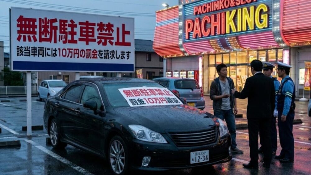 パチンコ屋で無断駐車はバレる？罰金の法的効力とリスクを徹底解説！